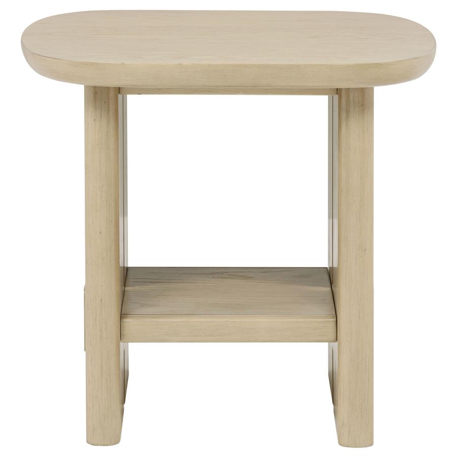 Kailani 3-piece Coastal Coffee and End Table Set Beige Oak - 706588-S3