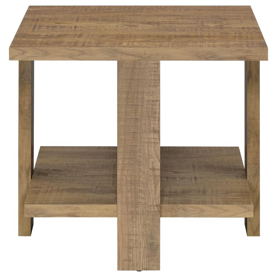 Dawn 2-piece Round Coffee and End Table Set Mango Brown - 707718-S2