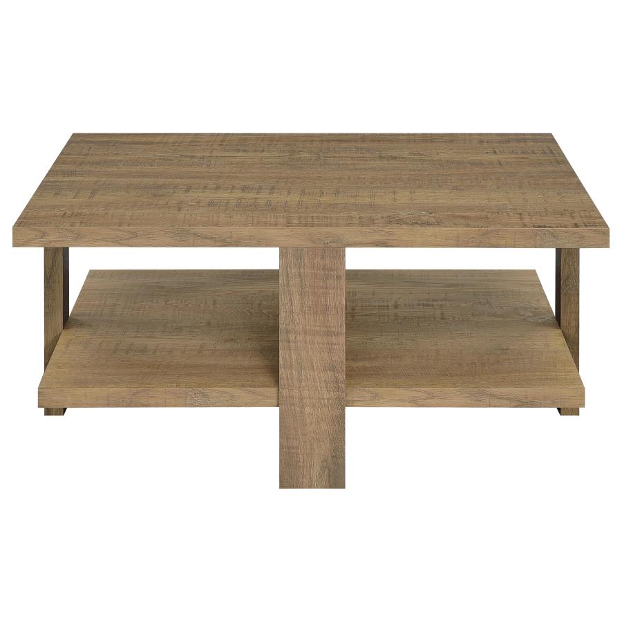 Dawn 2-piece Round Coffee and End Table Set Mango Brown - 707718-S2