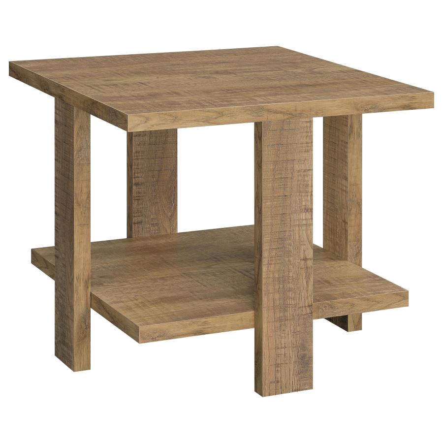 Dawn 3-piece Round Coffee and End Table Set Mango Brown - 707718-S3