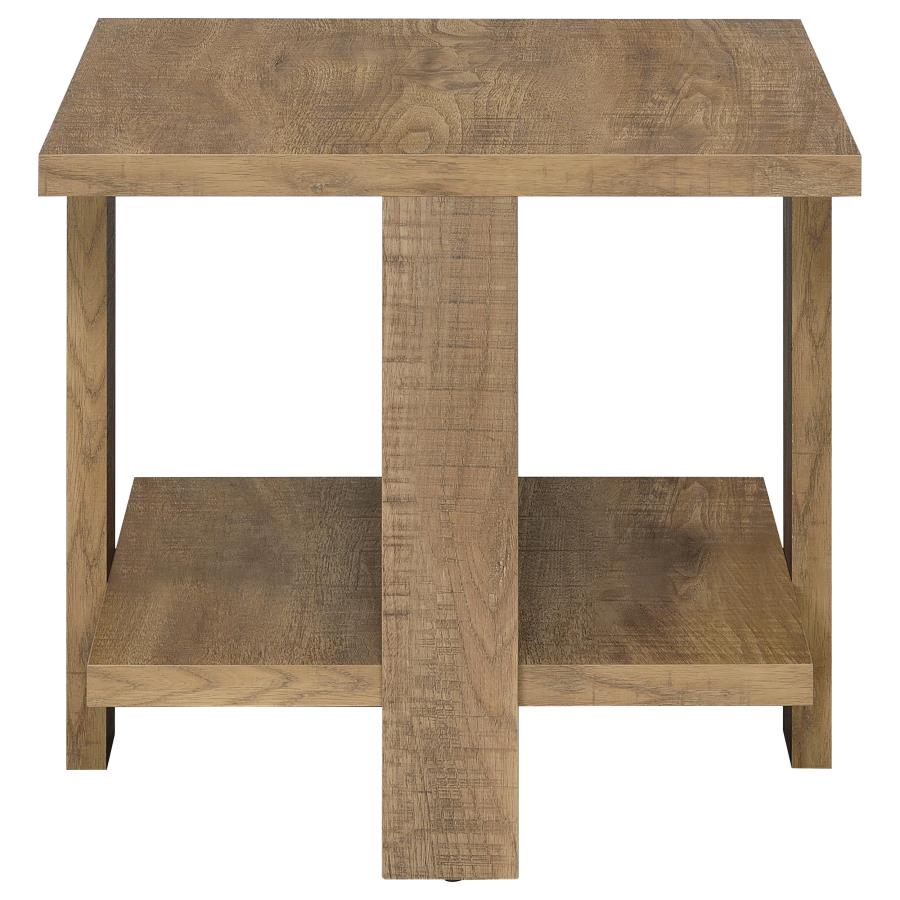 Dawn 3-piece Round Coffee and End Table Set Mango Brown - 707718-S3