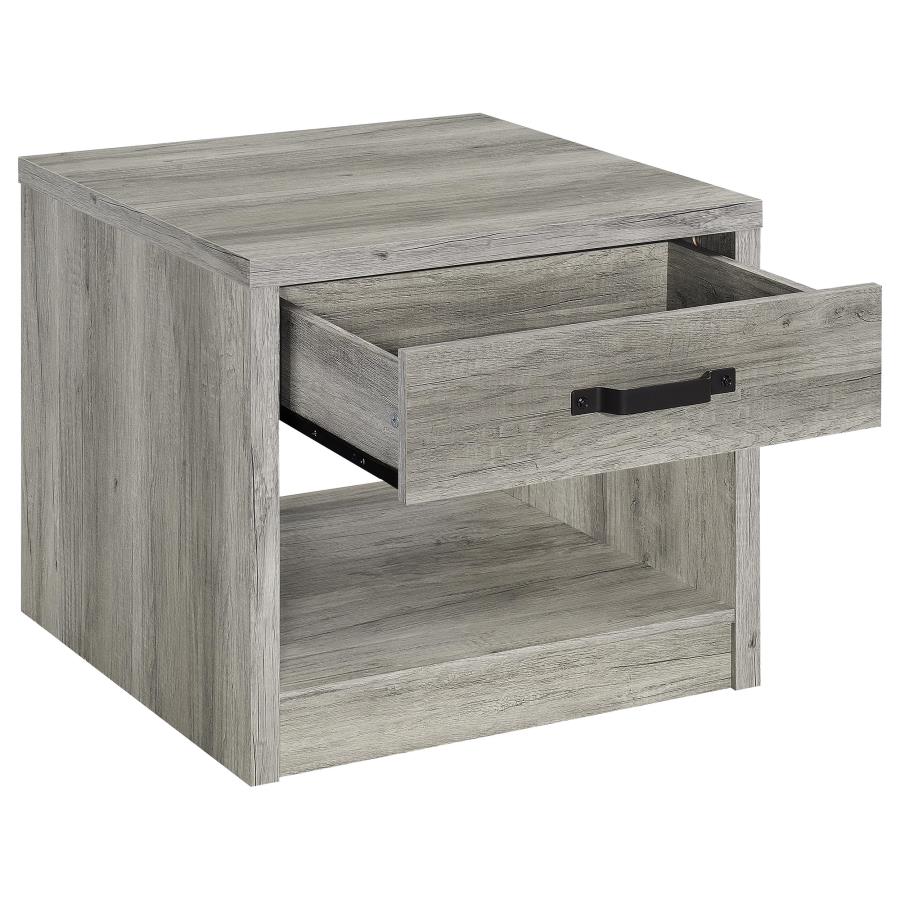Felix 2-piece Coffee and End Table Set Grey Driftwood - 707728-S2