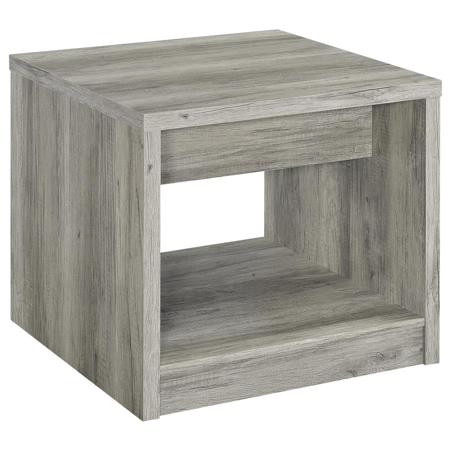 Felix 2-piece Coffee and End Table Set Grey Driftwood - 707728-S2