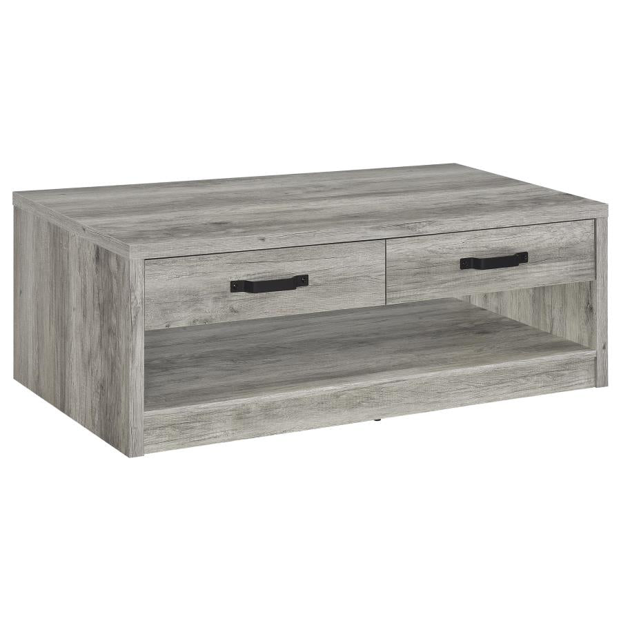 Felix 2-piece Coffee and End Table Set Grey Driftwood - 707728-S2
