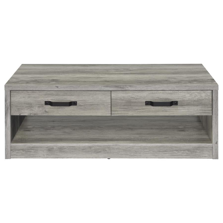 Felix 2-piece Coffee and End Table Set Grey Driftwood - 707728-S2