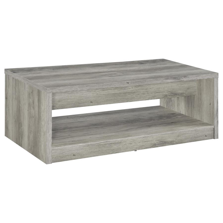 Felix 3-piece Coffee and End Table Set Grey Driftwood - 707728-S3