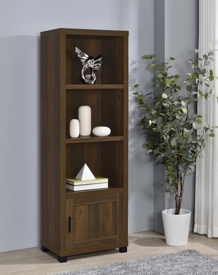 Sachin 3-shelf Engineered Wood Media Tower Dark Pine - 707736