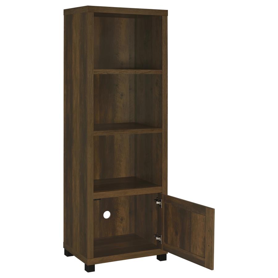Sachin 3-shelf Engineered Wood Media Tower Dark Pine - 707736