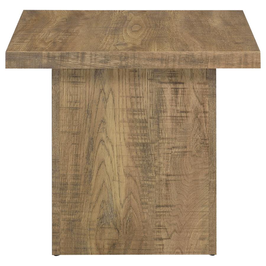 Devar Square Engineered Wood End Table Mango Brown - 708067