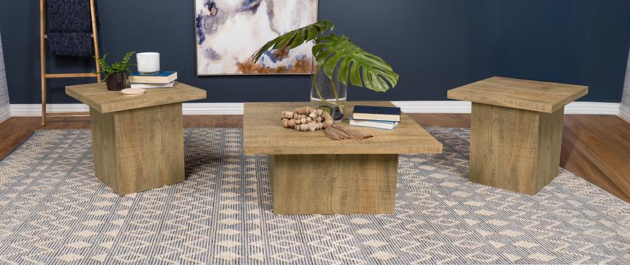 Devar 3-piece Square Coffee and End Table Set Mango - 708068-S3