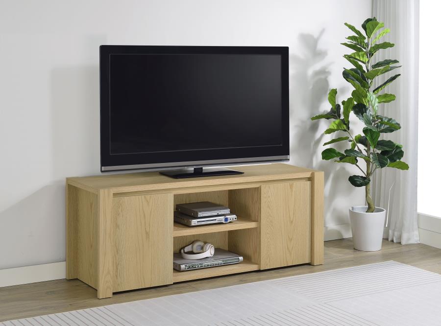 Laurelton 60-inch 2-door TV Stand Media Console Light Oak - 708222