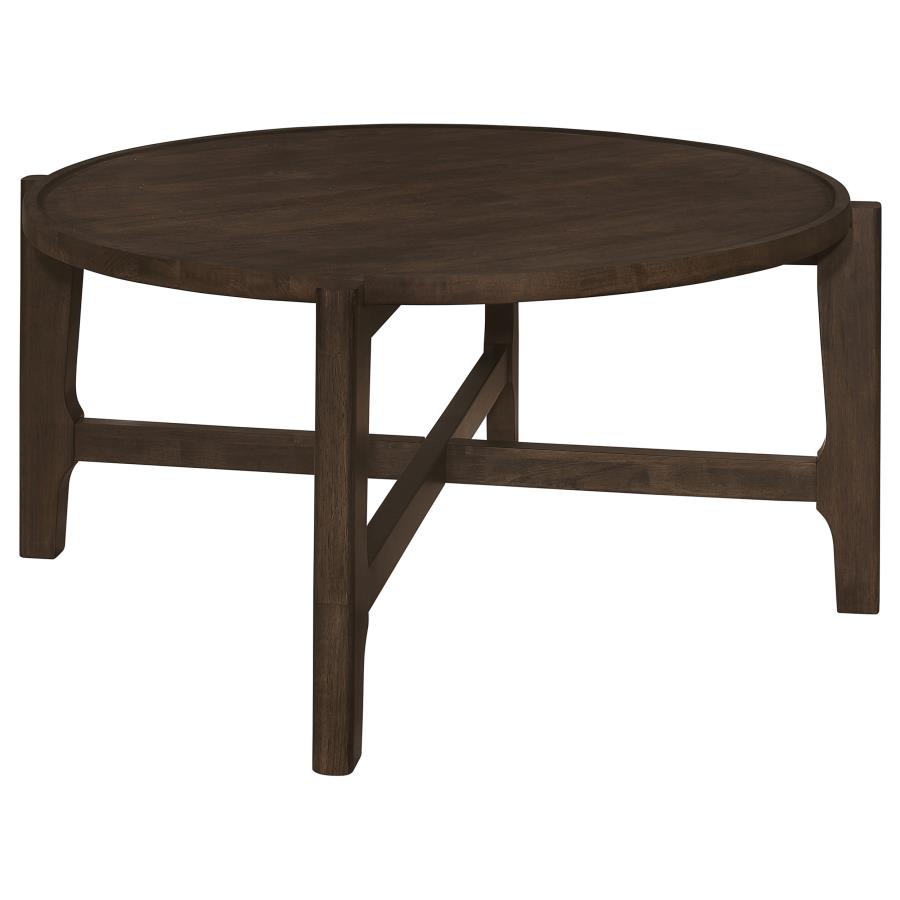 Cota 2-piece Solid Wood Coffee and End Table Set Dark Brown - 708288-S2