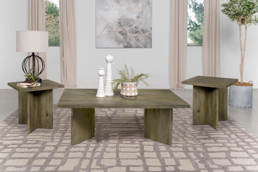 Andando 3-piece Coffee and End Table Set Mango Brown - 708498-S3