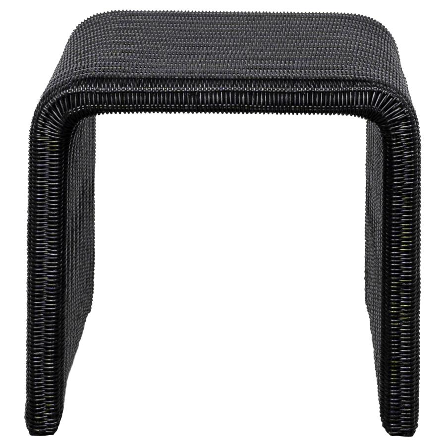 Cahya Woven Rattan Square End Table Black - 708517