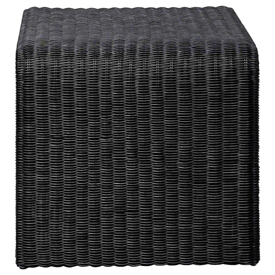 Cahya 3-piece Rattan Coffee and End Table Set Black - 708518-S3