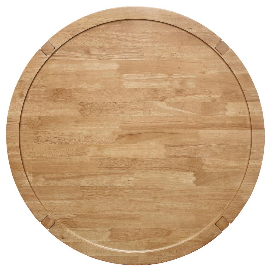 Camillo Round Solid Wood Coffee Table Maple Brown - 709698