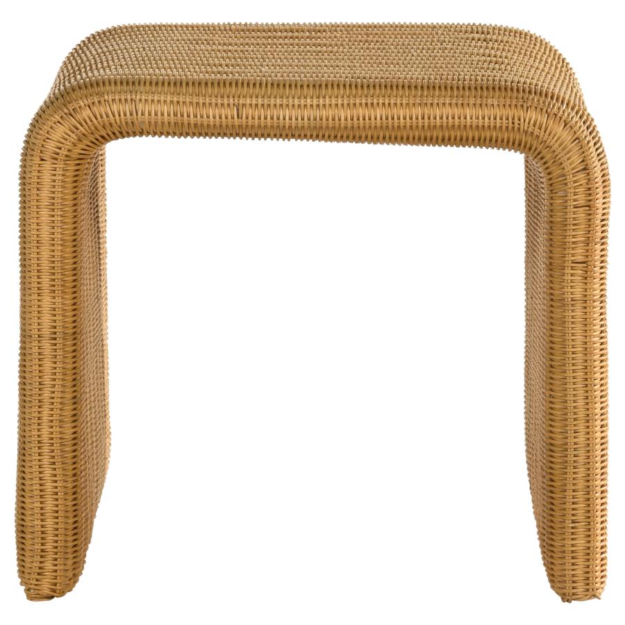 Cahya Square Woven Rattan End Table Natural - 709817