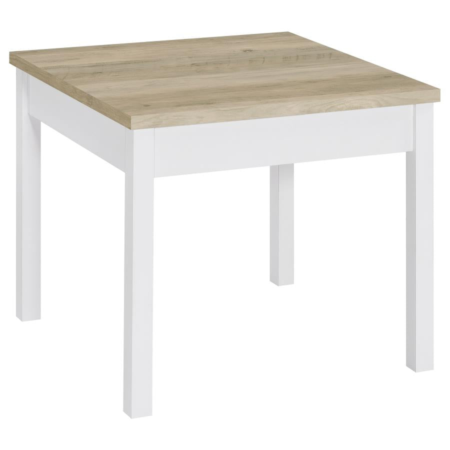Stacie 3-piece Coffee Table Set Distressed Pine and White - 709950