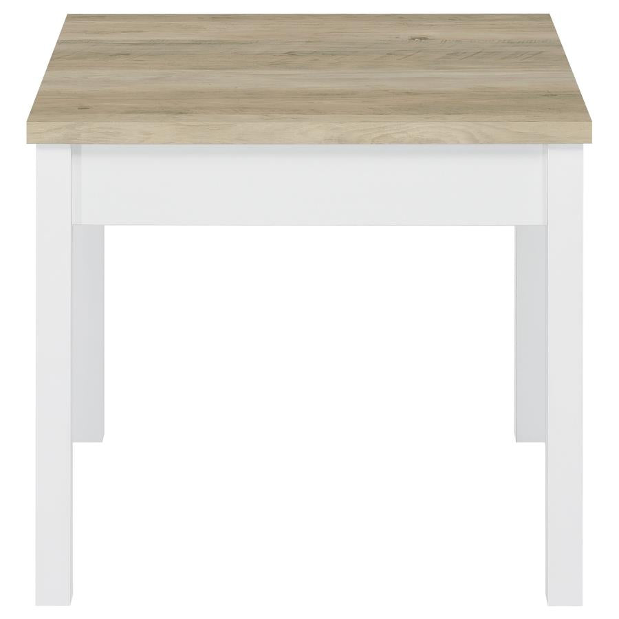 Stacie 3-piece Coffee Table Set Distressed Pine and White - 709950