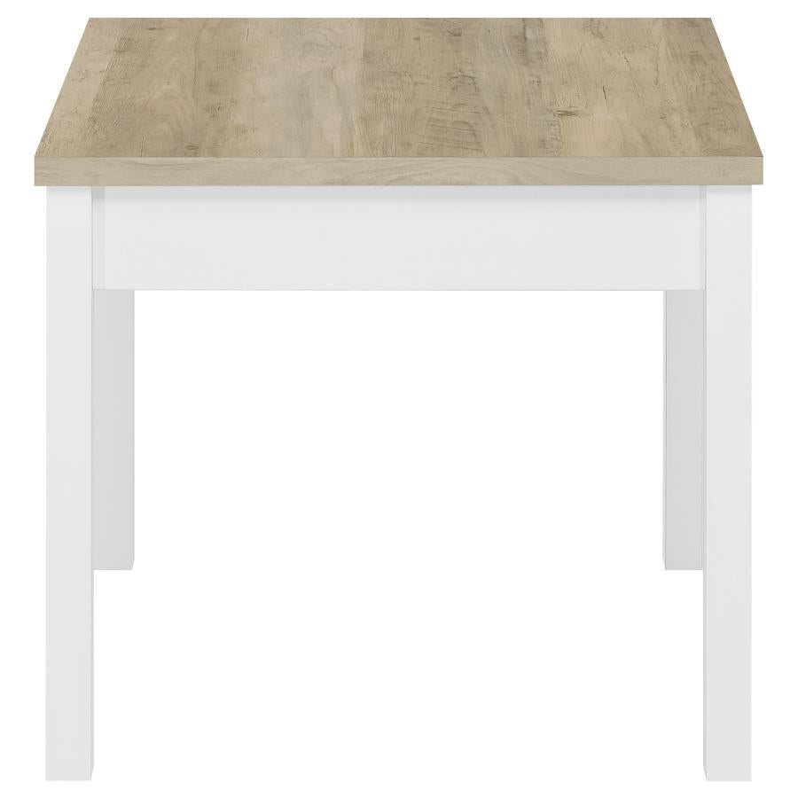 Stacie 3-piece Coffee Table Set Distressed Pine and White - 709950