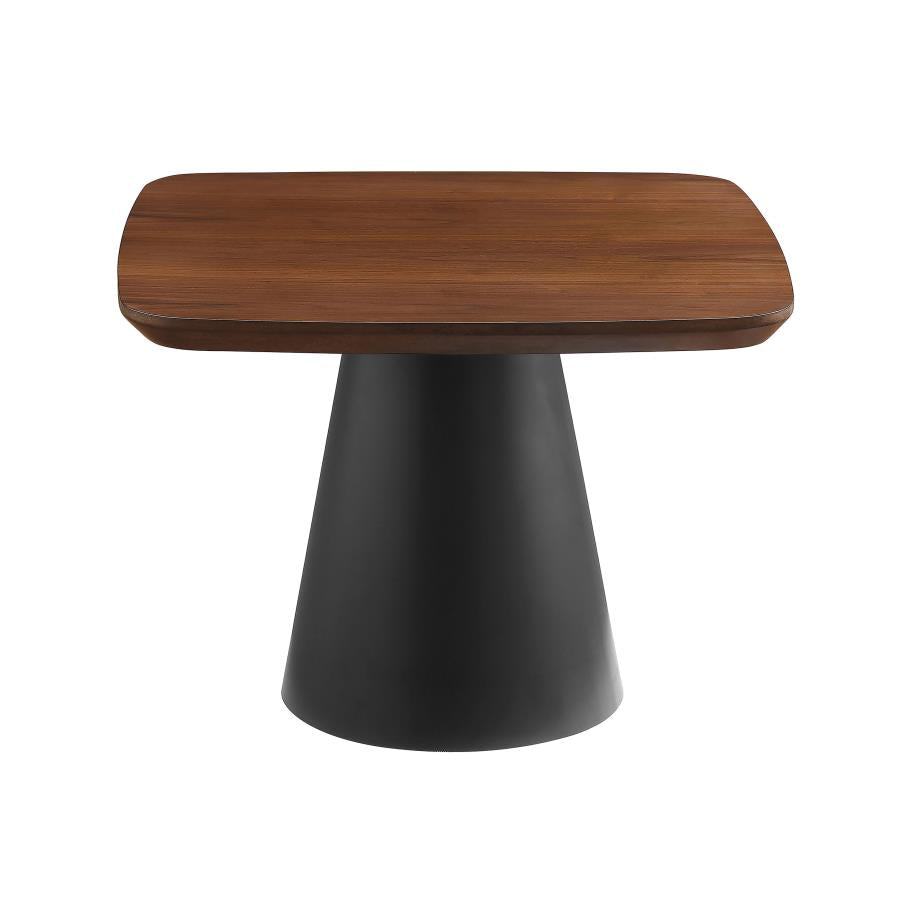 Eason 2-piece Coffee Table Set Walnut and Black - 710010