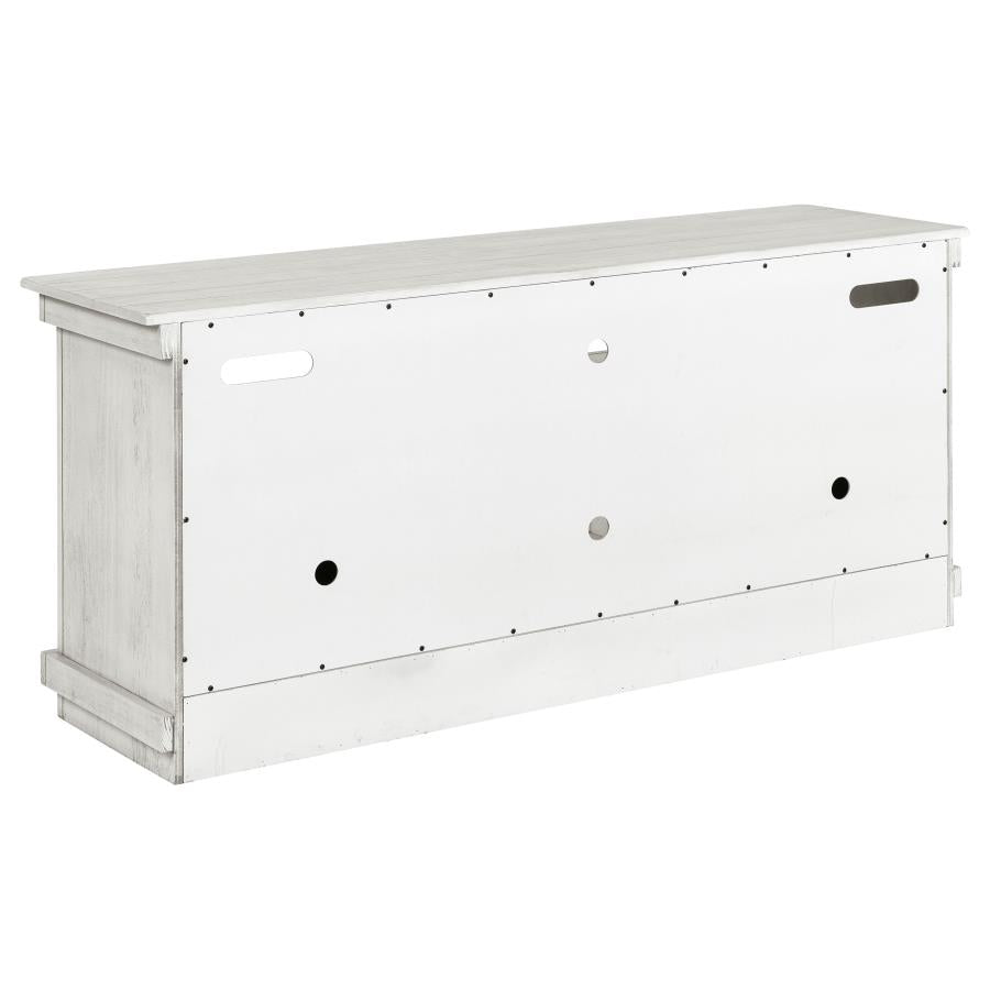 Payne 60-inch TV Stand Media Console Distressed White - 710052