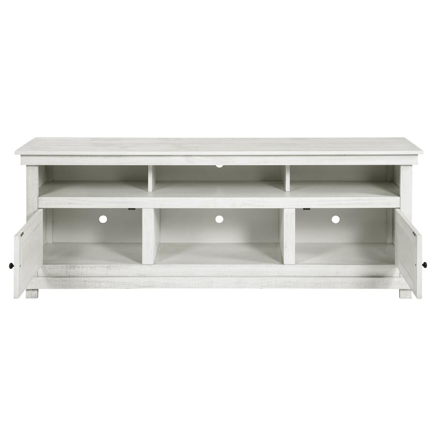 Payne 70-inch TV Stand Media Console Distressed White - 710053
