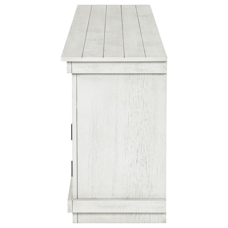 Payne 70-inch TV Stand Media Console Distressed White - 710053