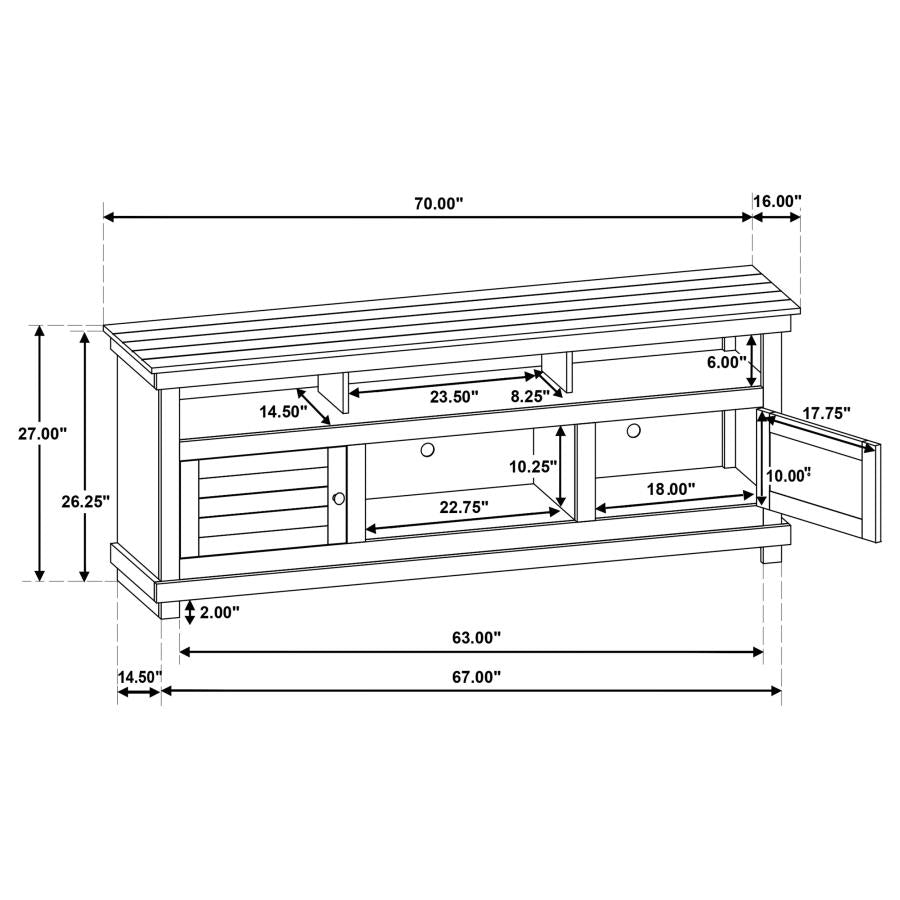 Payne 70-inch TV Stand Media Console Java - 710063