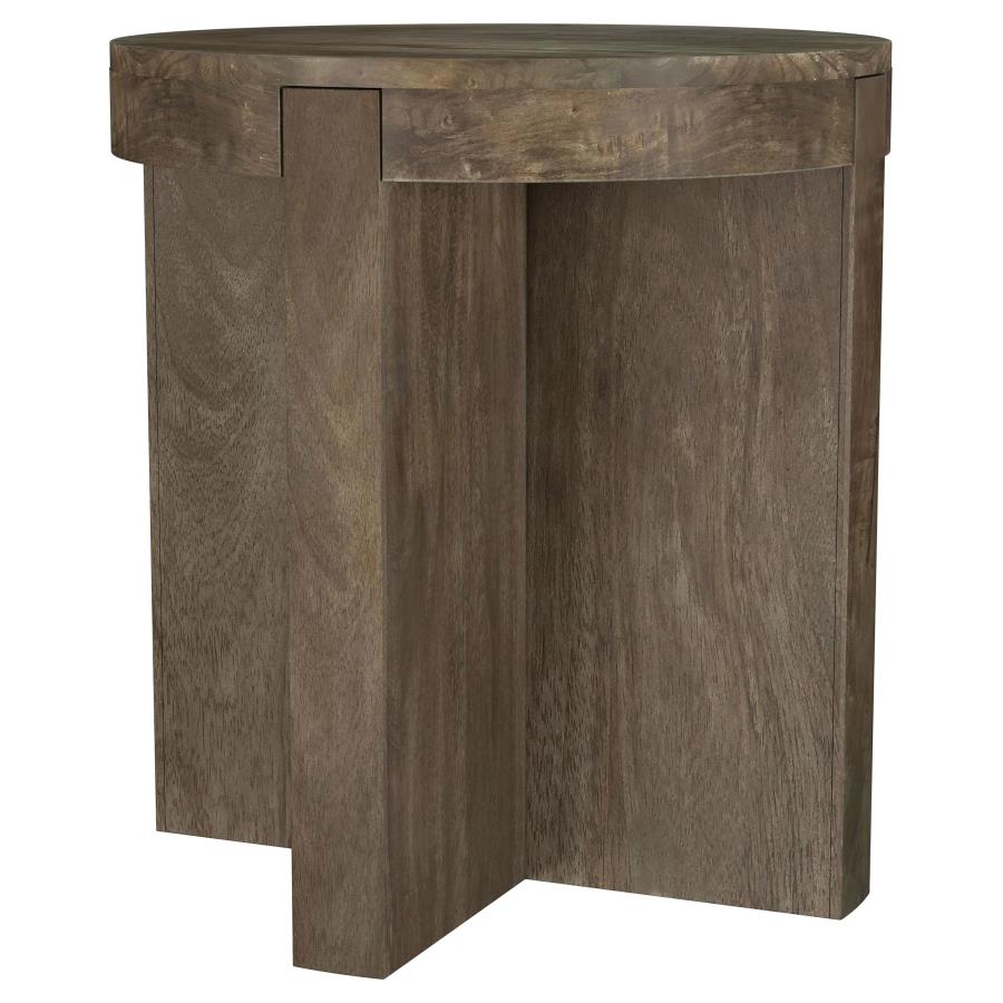 Kinkaid 2-piece Solid Wood Coffee and End Table Set Brown - 710138-S2
