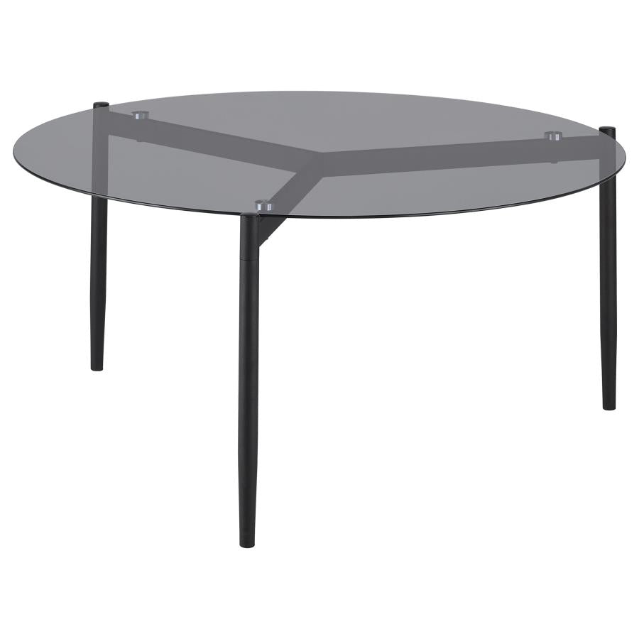 Rosalie 3-piece Round Coffee and End Table Set Grey - 710168-S3