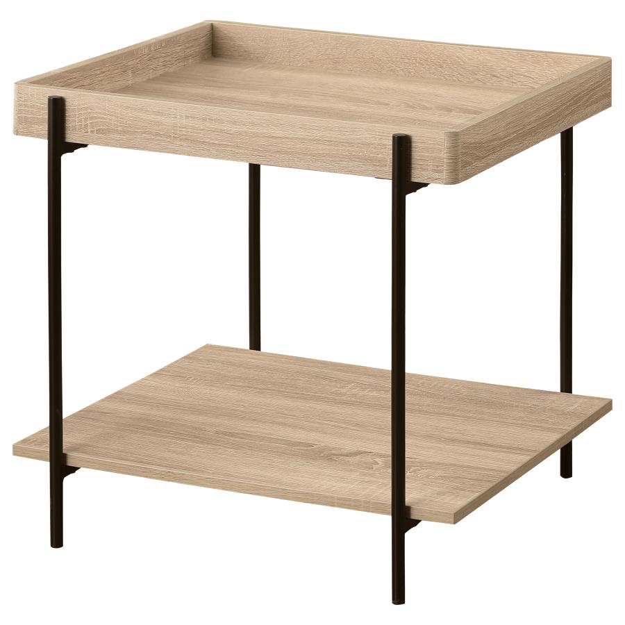 Fallon Square Engineered Wood End Table Light Brown - 710307
