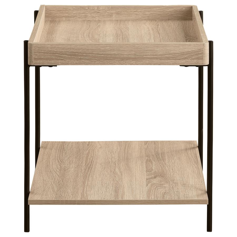 Fallon Square Engineered Wood End Table Light Brown - 710307