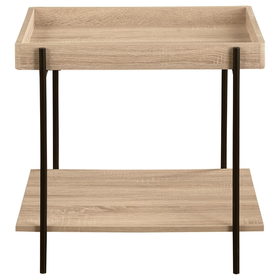 Fallon 2-piece Rectangular Coffee and End Table Set Natural - 710308-S2