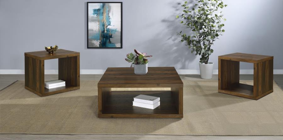 Frisco 3-piece Coffee and End Table Set Dark Pine - 710508-S3