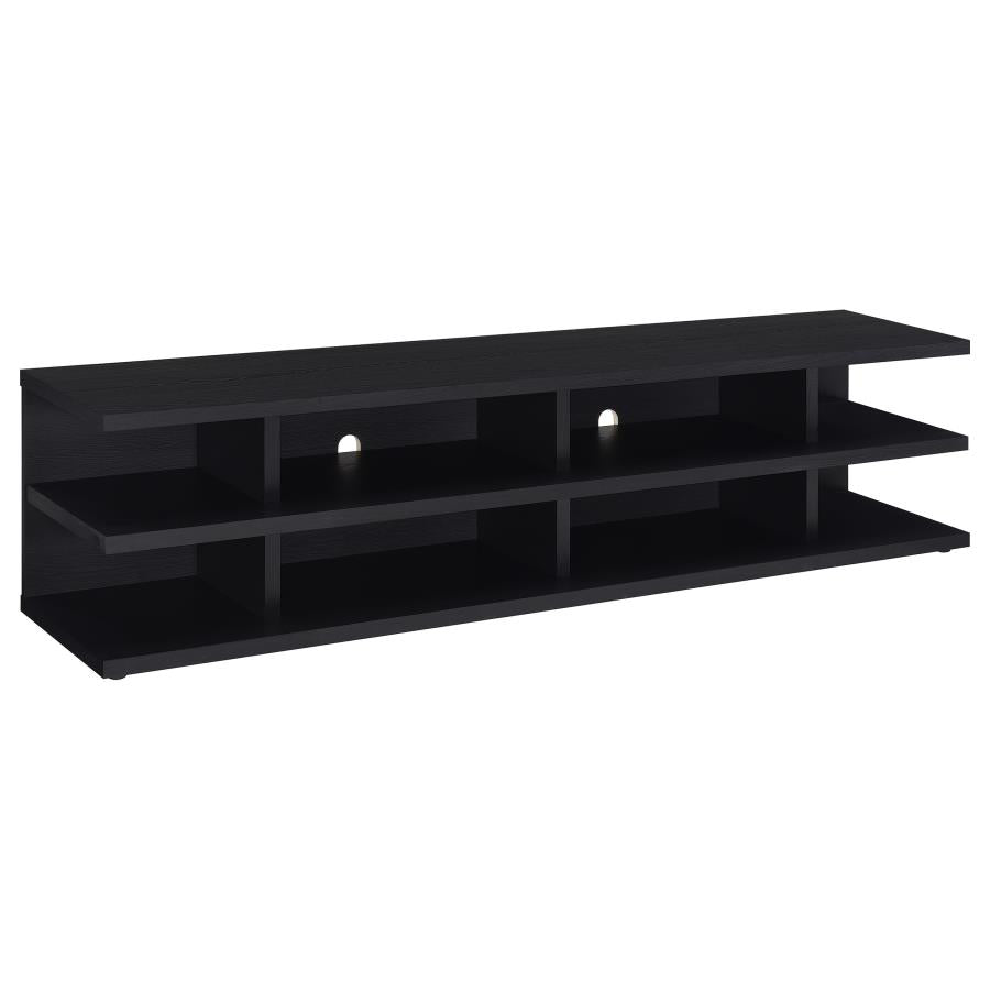 Cartmill 78-inch 2-tier TV Stand Media Console Black - 710533