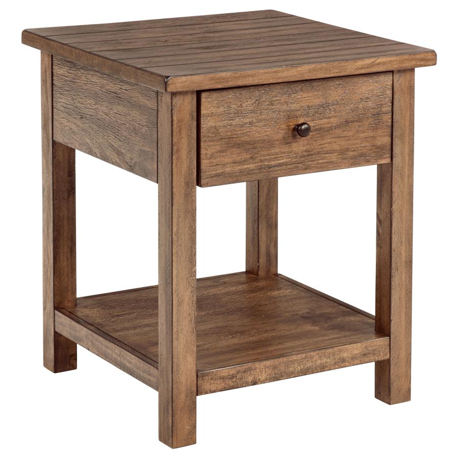 Payne 3-piece Coffee and 1-drawer End Table Set Brown - 710548-S3