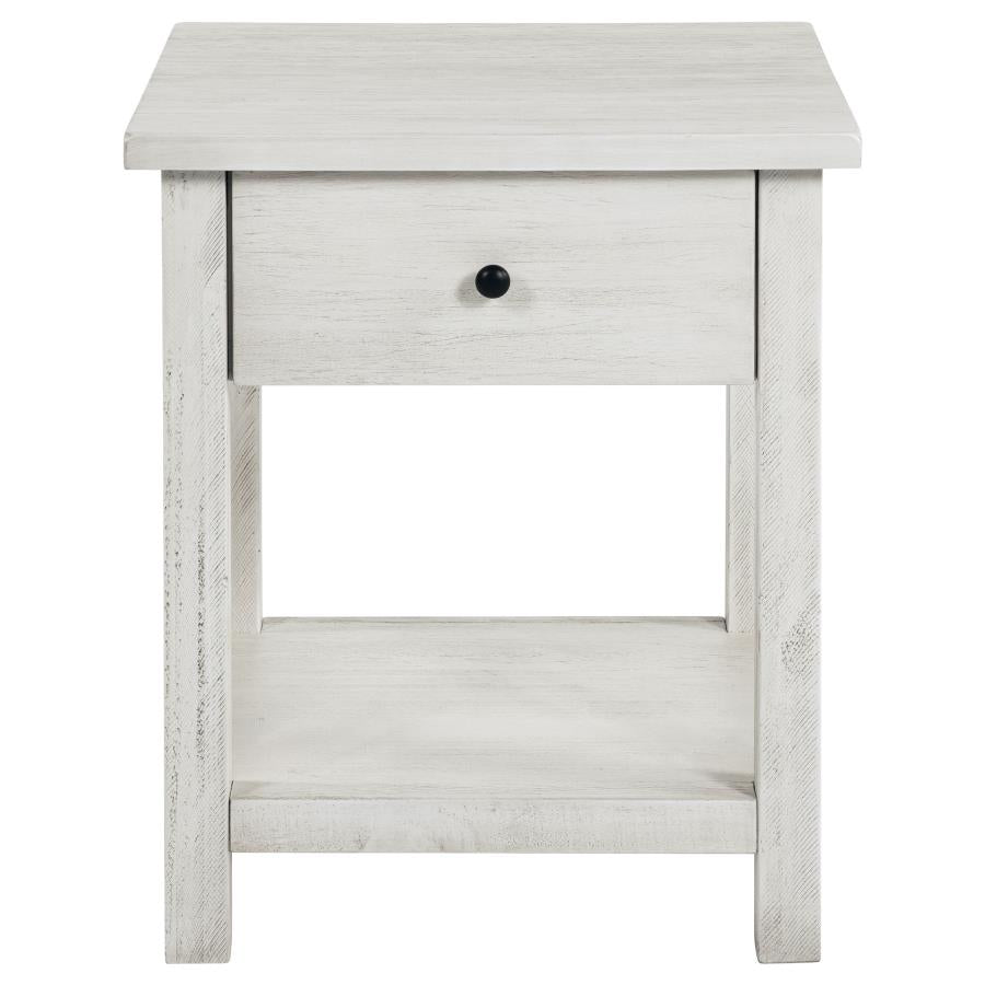 Payne 2-piece Coffee and 1-drawer End Table Set White - 710558-S2