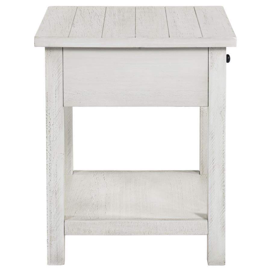 Payne 2-piece Coffee and 1-drawer End Table Set White - 710558-S2