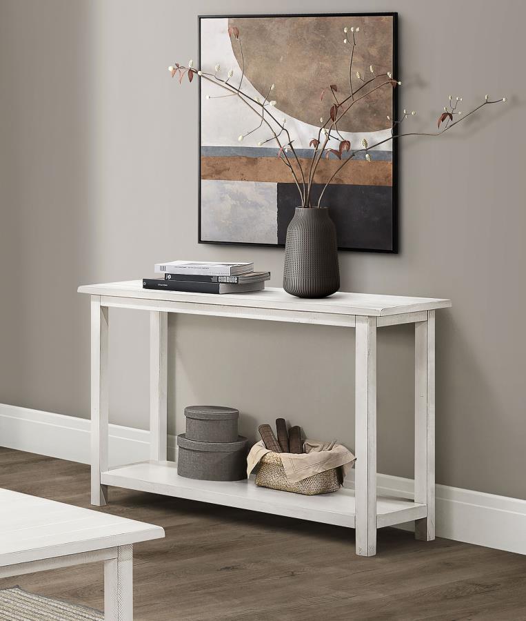 Payne Wood Entryway Sofa Console Table White - 710559