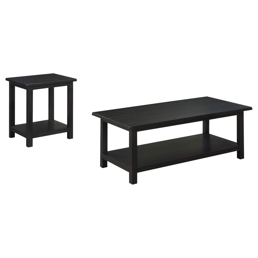Payne 2-piece Coffee and End Table Set Distressed Java - 710568-S2A
