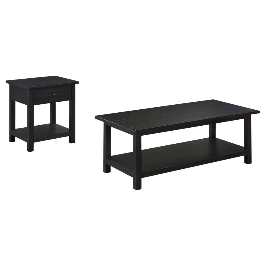 Payne 2-piece Coffee and 1-drawer End Table Set Java - 710568-S2