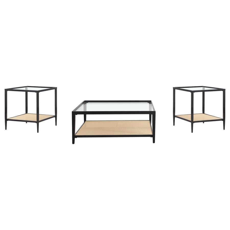 Amherst 3-piece Coffee and End Table Set Black - 710658-S3