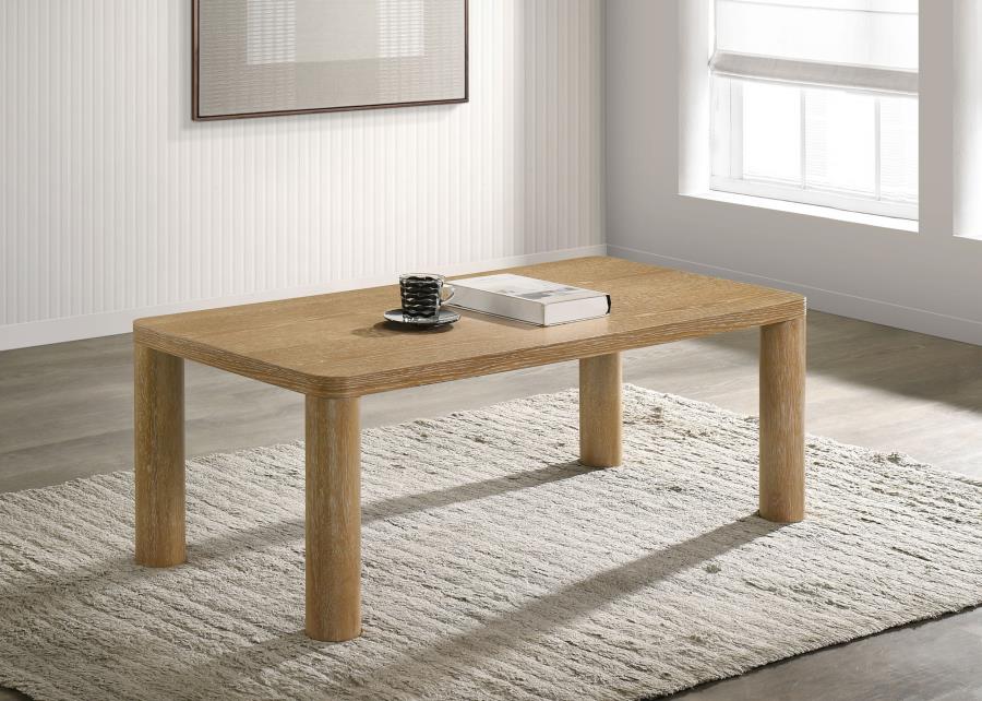 Castlewood Engineered Wood Cocktail Coffee Table Light Oak - 710868
