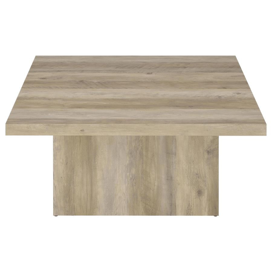Devar 3-piece Square Coffee End Table Set Distressed Pine - 710878-S3