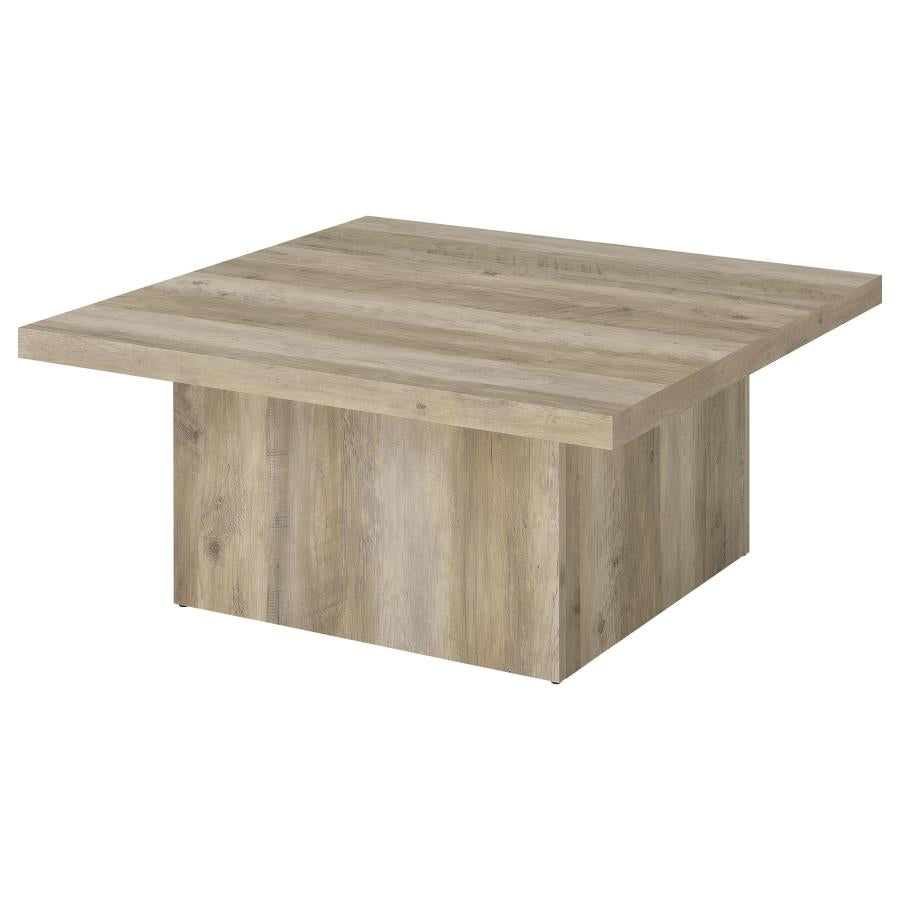 Devar 3-piece Square Coffee End Table Set Distressed Pine - 710878-S3