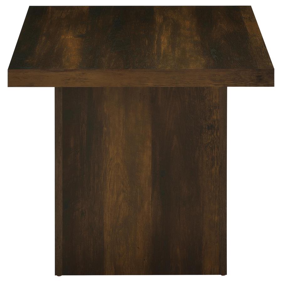 Devar Square Engineered Wood Side End Table Dark Pine - 710887