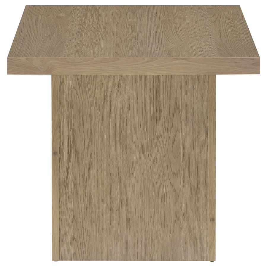 Devar 2-piece Square Cocktail Coffee End Table Set Latte - 710918-S2