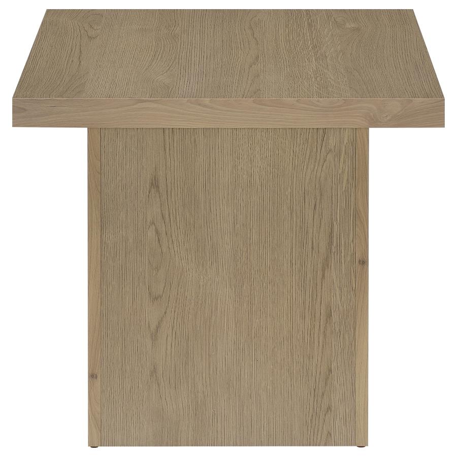 Devar 3-piece Square Cocktail Coffee End Table Set Latte - 710918-S3