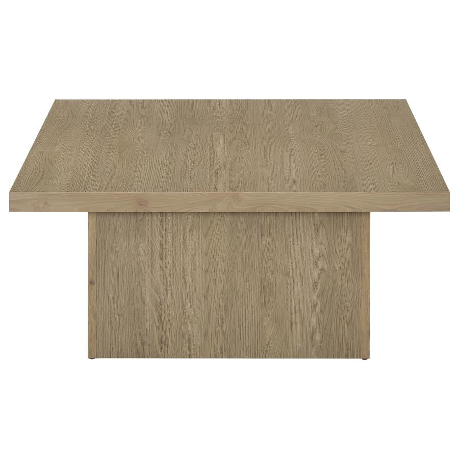 Devar 3-piece Square Cocktail Coffee End Table Set Latte - 710918-S3